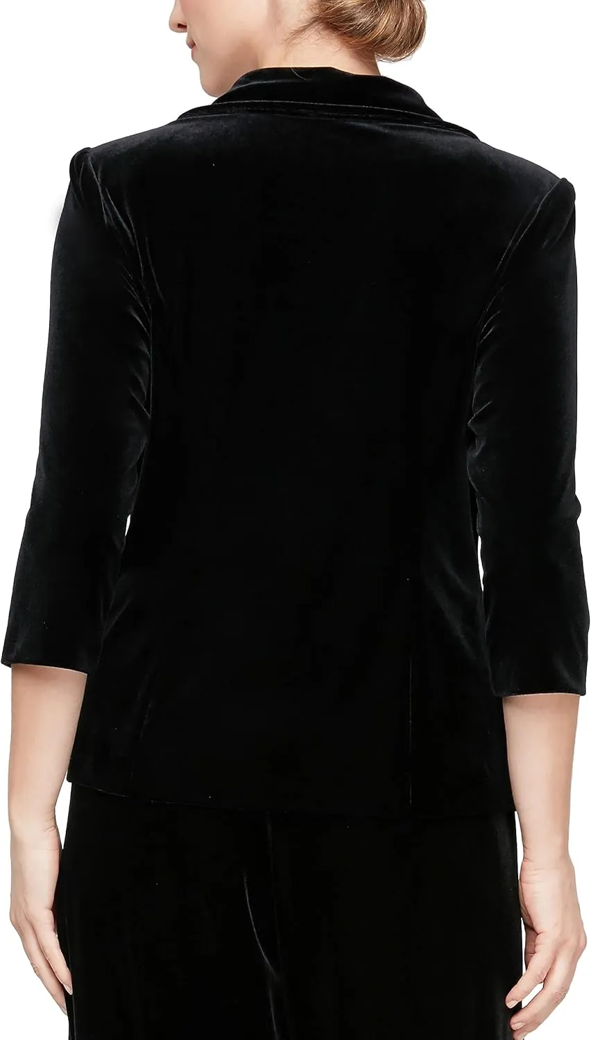 Alex Evenings Women's Velvet Blouse Top (Multiple Styles Petite and Regular Sizes)