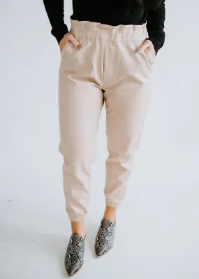 Annika Faux Leather Jogger FINAL SALE