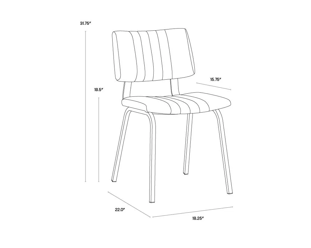 Berkley Dining Chair | Bravo Cognac