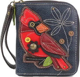 CHALA Zip Around Wallet, Wristlet, 8 Credit Card Slots, Sturdy Pu Leather
