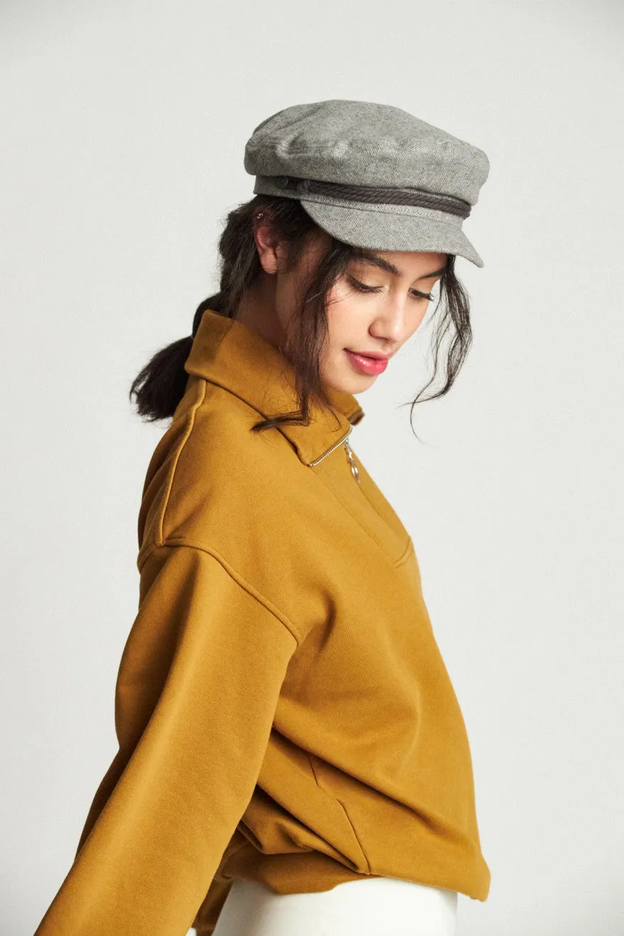 Fiddler Cap - Heather Grey