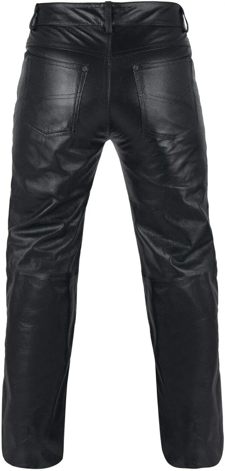 Genuine Leather Full Grain Motorbike Leather Pant, Motorcycle Style