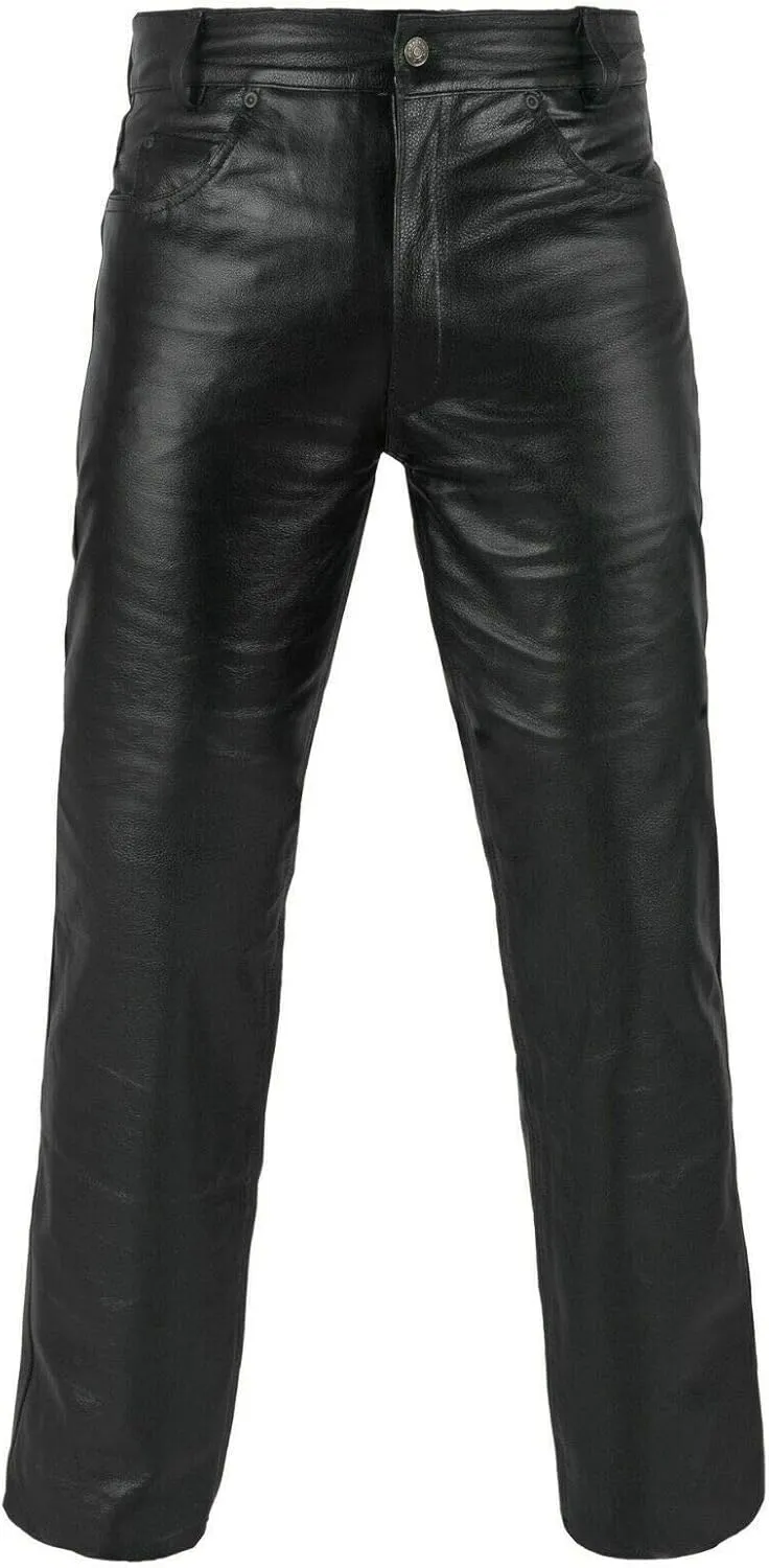 Genuine Leather Full Grain Motorbike Leather Pant, Motorcycle Style
