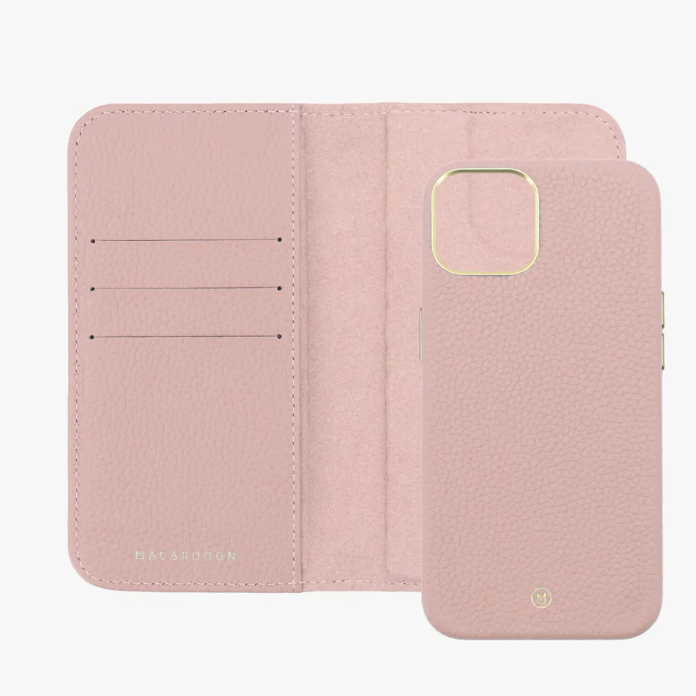 iPhone 15 Pro Max MagSafe Leather Flip Cover with Leather Case