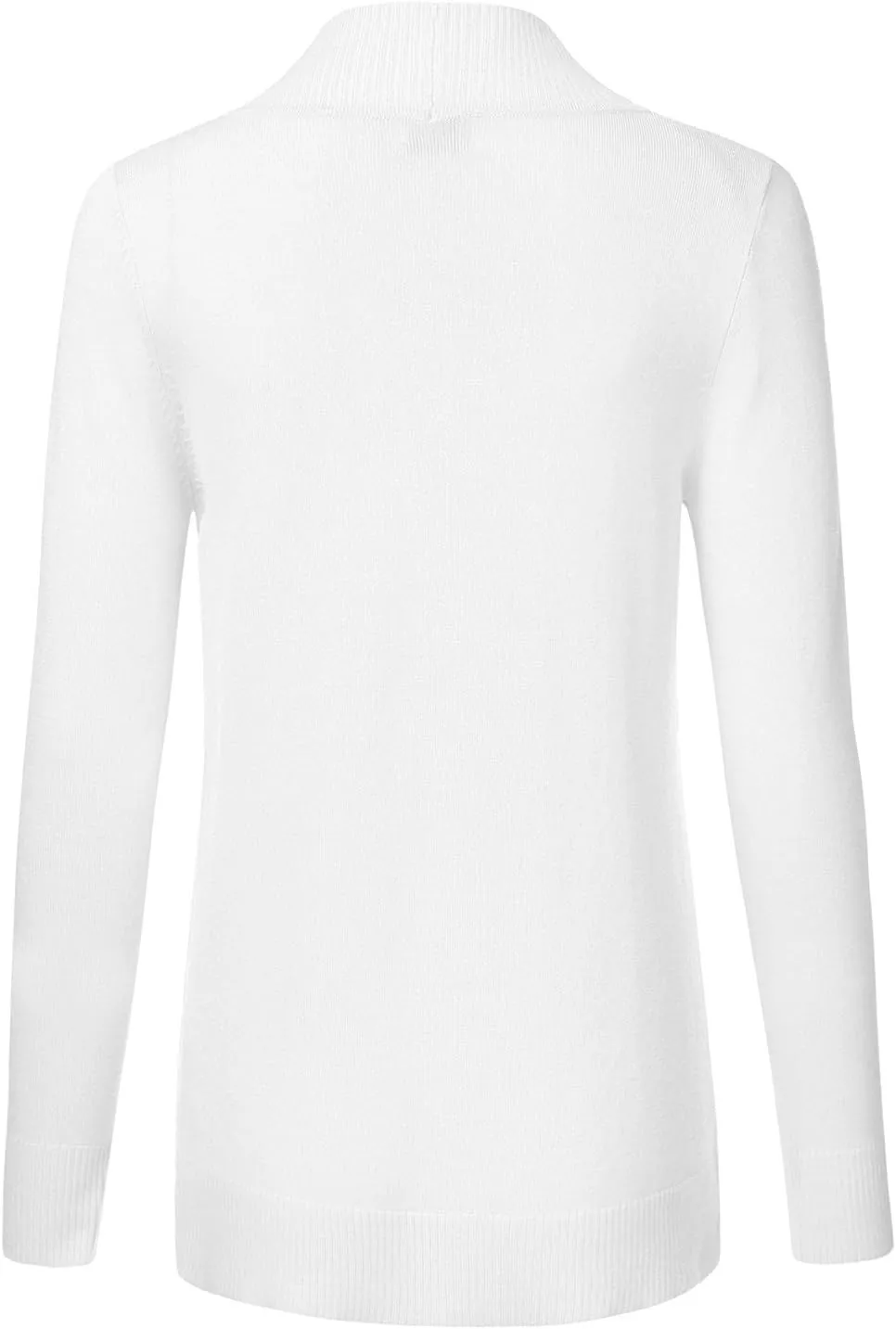 JJ Perfection Casual Open Front Knit Cardigan Long Sleeve with Side Pockets Basic Sweater Jackets for Womens with Plus Size