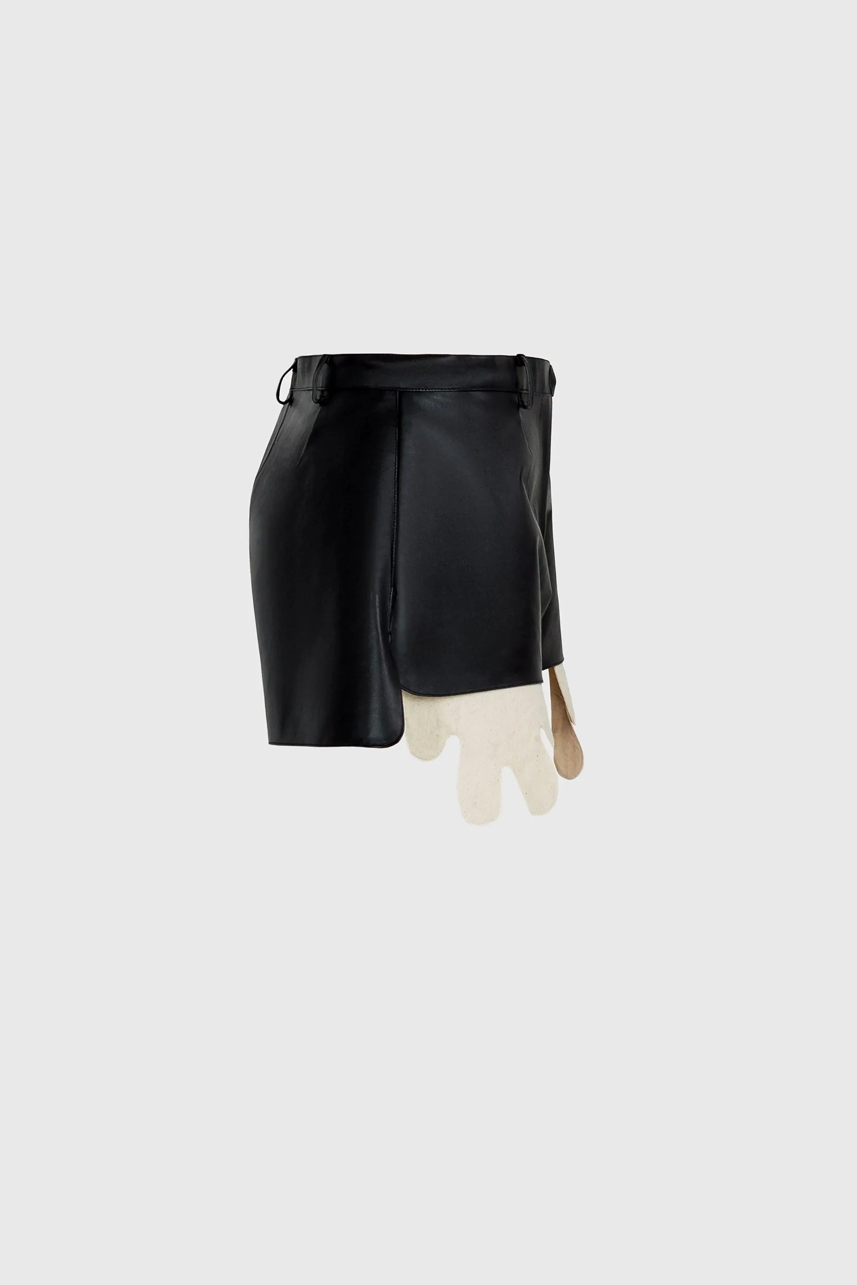 Leather Shorts - Black