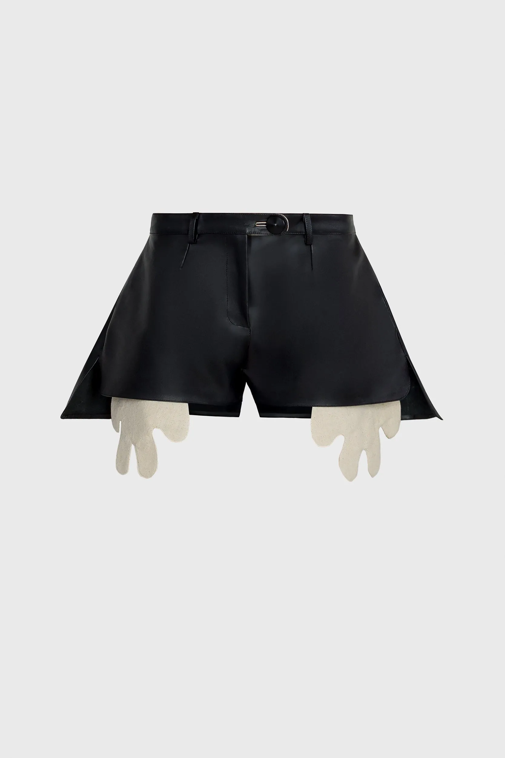 Leather Shorts - Black