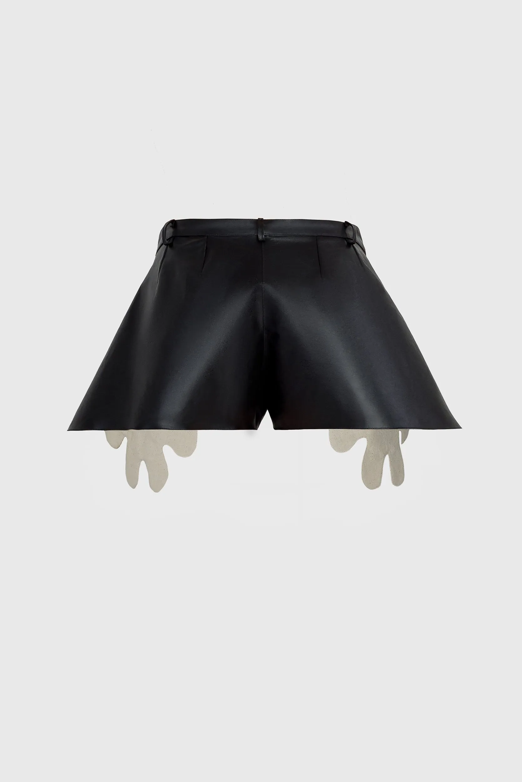 Leather Shorts - Black