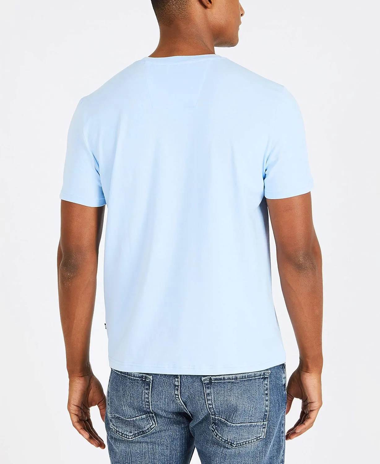Nautica Men's Solid Crew Neck Short-Sleeve Pocket T-Shirt