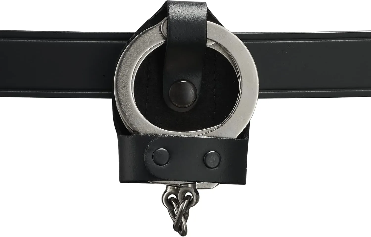 Shield Wallets Bikini Open Top Handcuff Case with Clip and Black Snap Detective Style