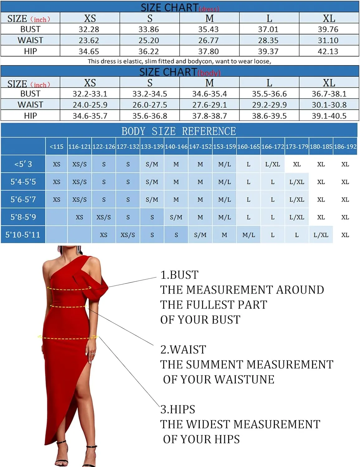 UONBOX Women's One Shoulder Side Split Asymmetrical Bodycon Sleeveless Midi Party Cocktail Bandage Dress