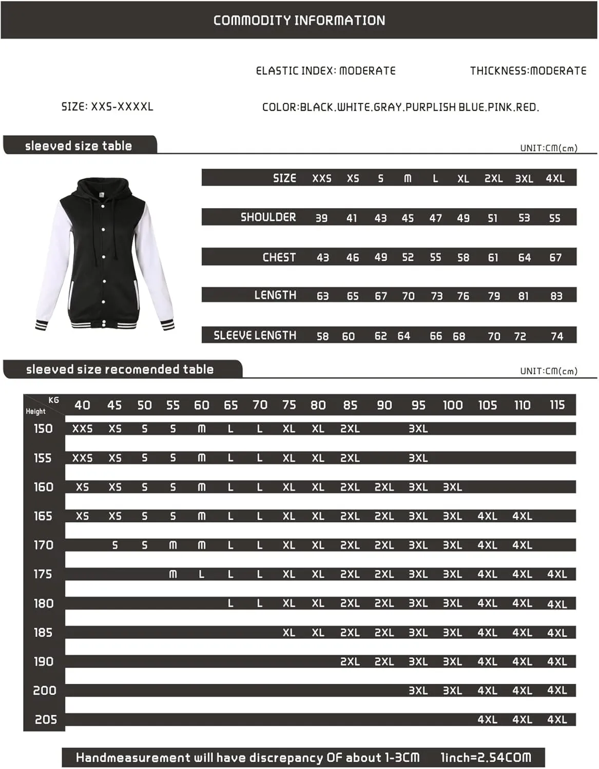 Womens Baseball Jacket Varsity Uniform Casual Loose Cardigan Unisex Adult Long Sleeve Warm Sports Jacket